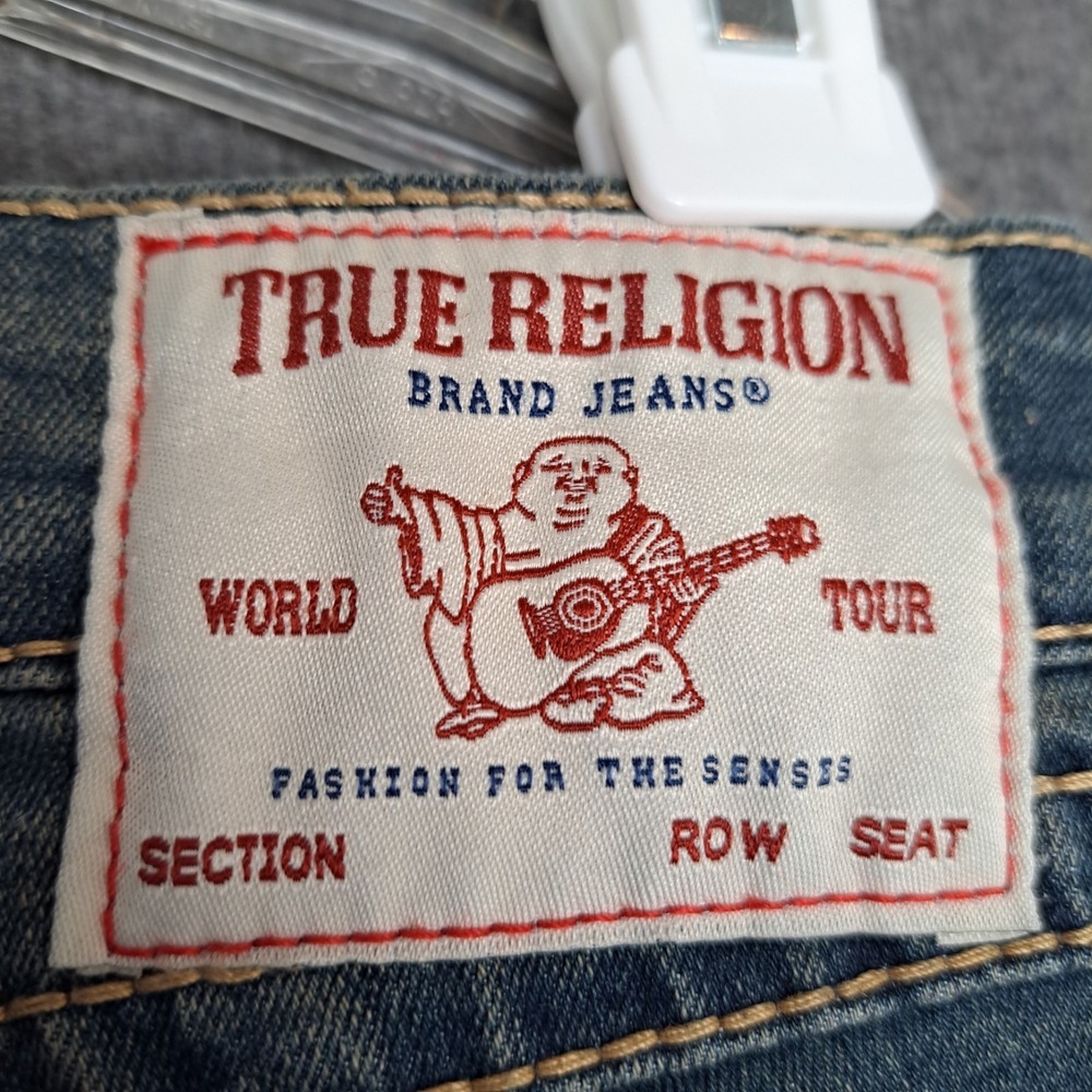 True Religion Jennie Curvy Jeans Womens 28 Blue Mid Rise Super Skinny Stretch - Picture 6 of 14